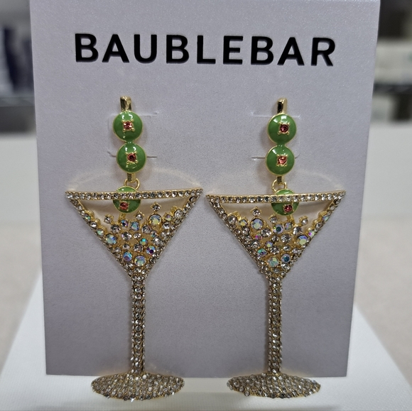 Reposhing, worn once! Do not have original packaging. Baublebar Martini Earrings - Picture 4 of 6